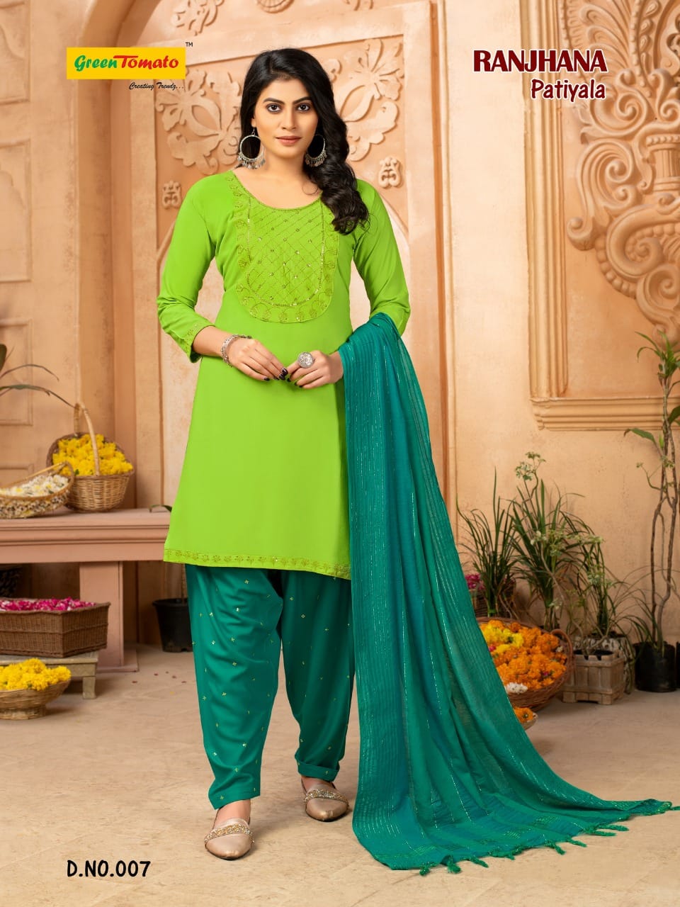 Ranjhana Patiyala Regular Ethnic Wear Heavy Rayon Ready Made Collection